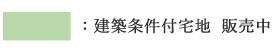 建築条件付宅地  販売中