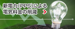 新電力（PPS）による電気料金の削減