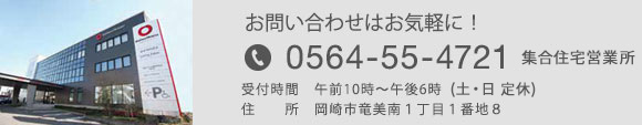 お問い合わせ電話：0564-554721