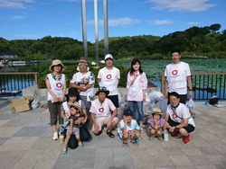 蓮花寺池公園の清掃活動2