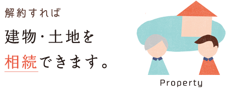 解約すれば建物・土地を相続できます。