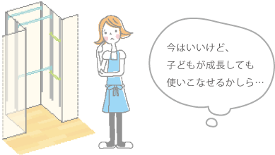 今はいいけど、子どもが成長しても使いこなせるかしら…