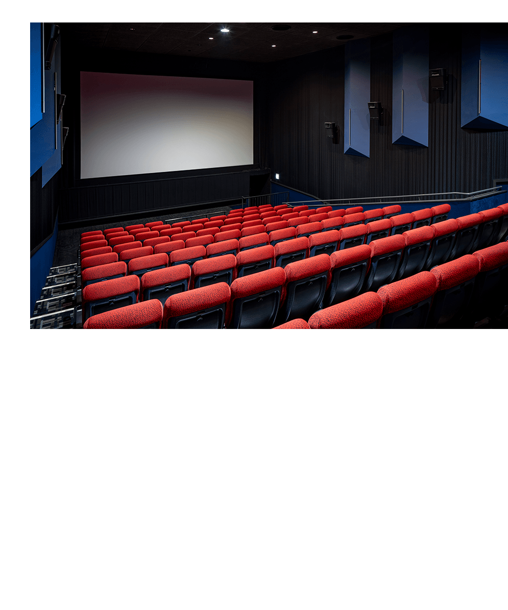 MOVIX昭島 徒歩3分・約210m：全12スクリーンの充実した館内では、お得なサービスディも実施している。