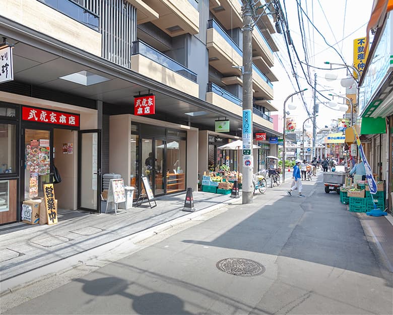 西小山にこま通り商店街（約40m・徒歩1分）