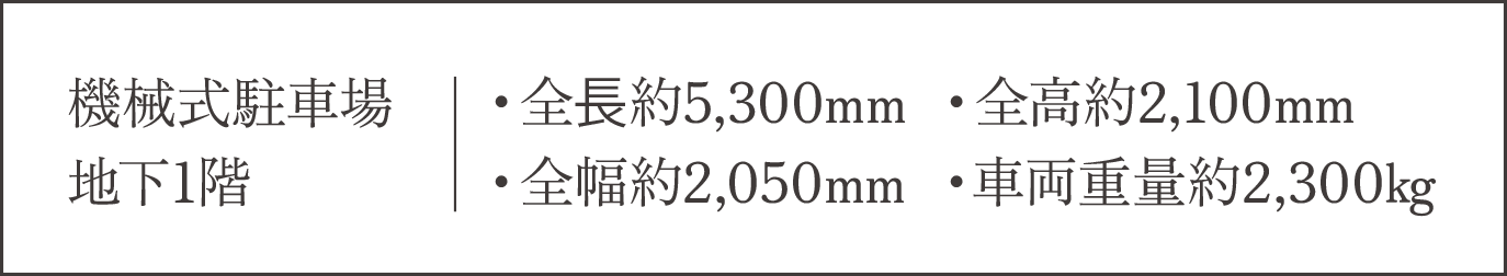 機械式駐車場地下1階