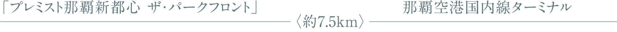 那覇空港国内線ターミナル　タクシー料金　距離