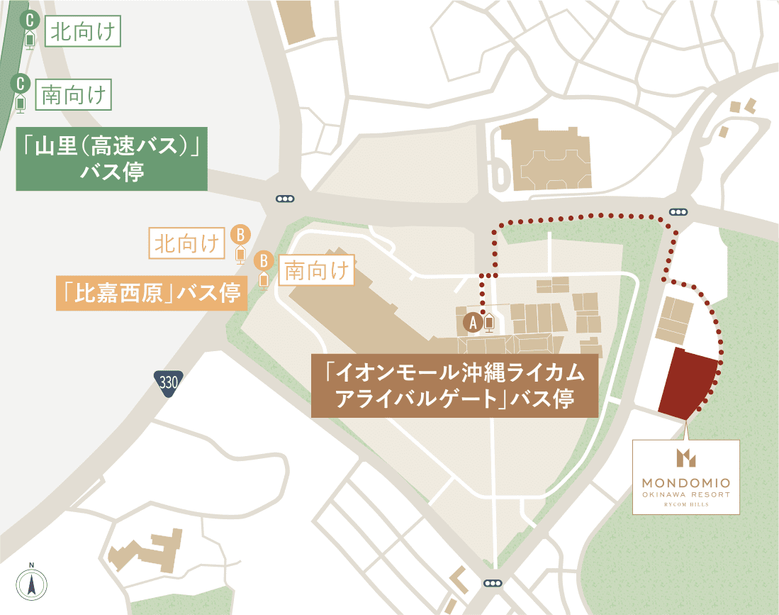 バス停案内図