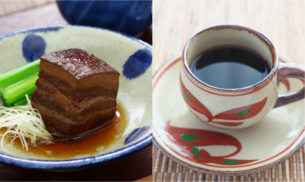 ダシや豆腐、海藻、豚肉、生野菜などをよく食べる習慣が長寿の秘訣。
        無農薬かつ国産で作れる沖縄のコーヒーにも注目。