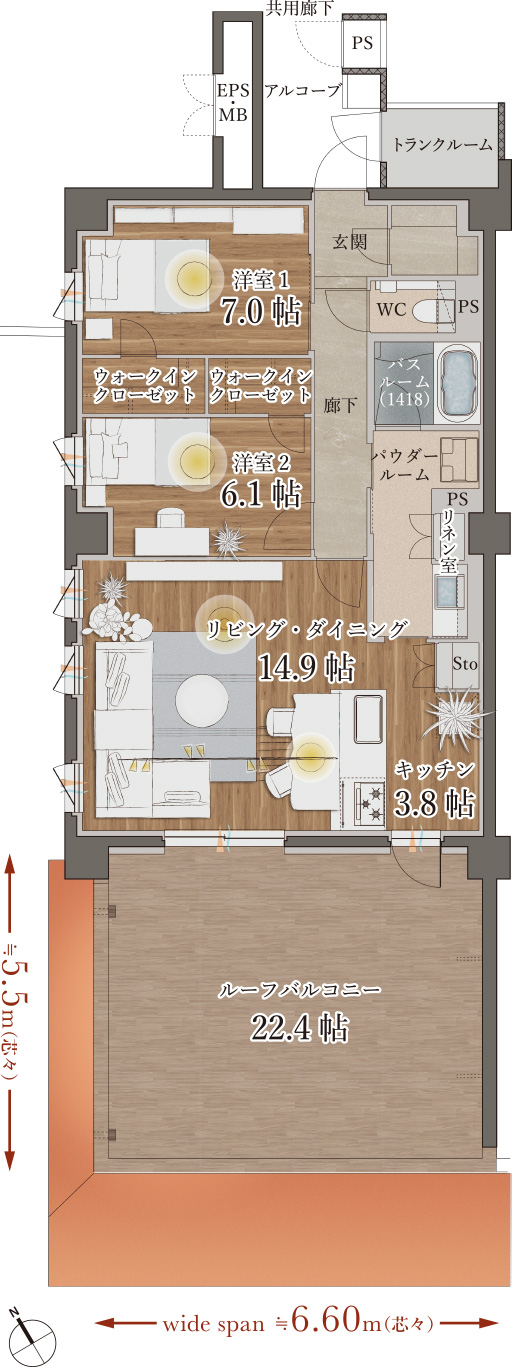 J type menu 1（410号室）