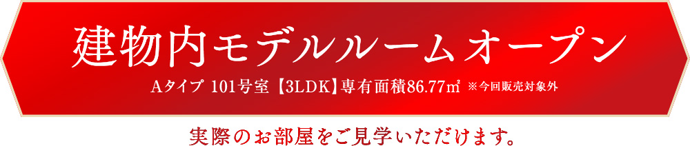 建物内モデルルームオープン