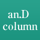 an.D column