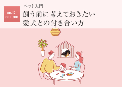 an.D column：ペット入門 飼う前に考えておきたい愛犬との付き合い方