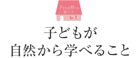 子どもが自然から学べること