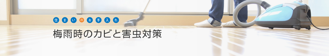 [住まいのお手入れ]梅雨時のカビと害虫対策